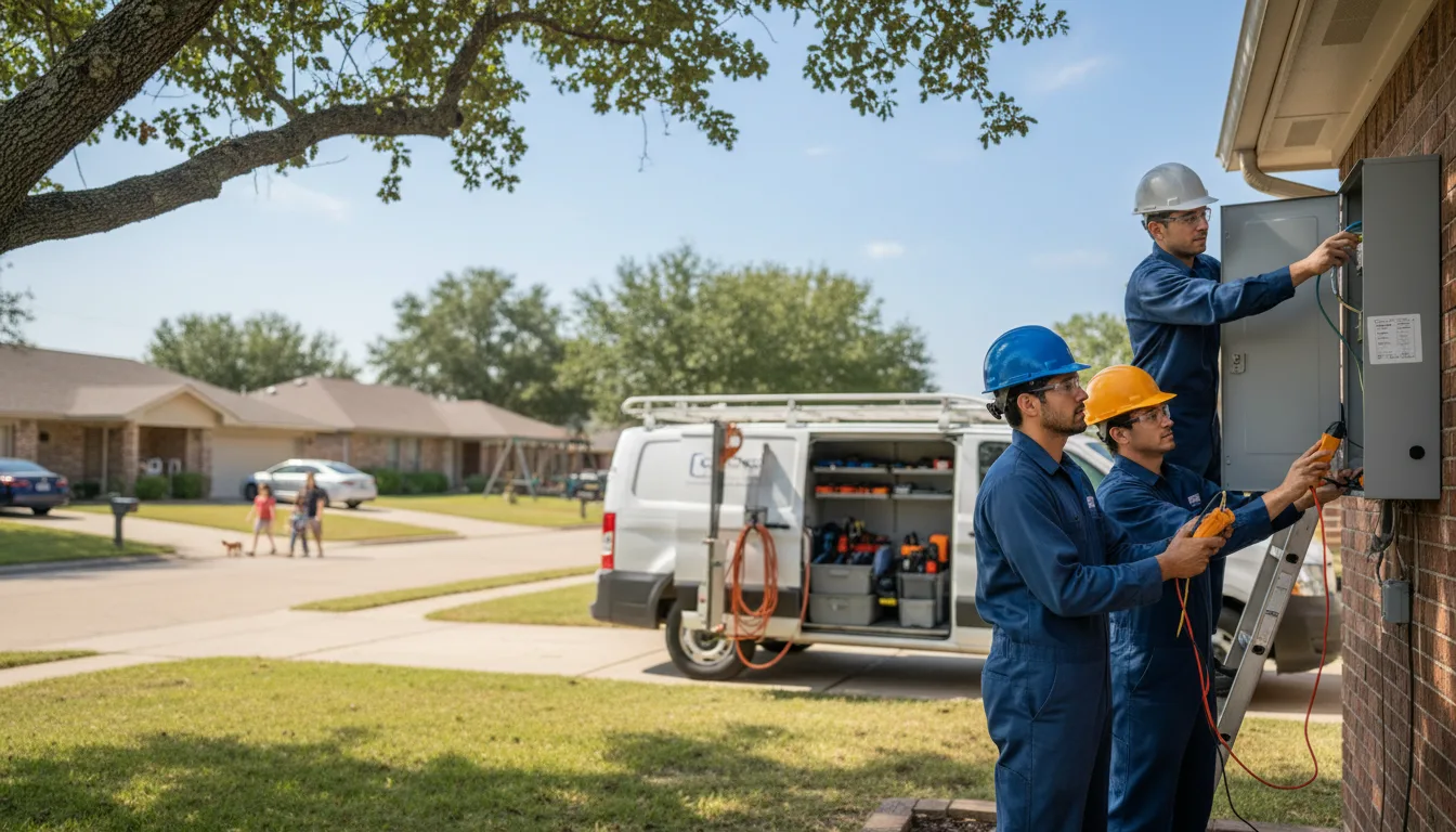 Certified electrician providing emergency electrical services in Bay City, TX